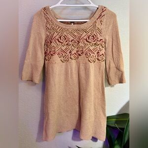 Free People Desert Rose Tunic Sweater